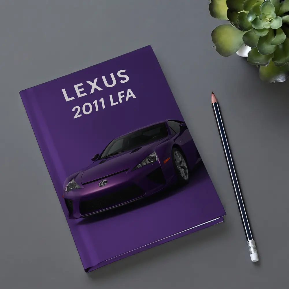 Lexus LFA Purple Sports Car Art Print – Notebooks
