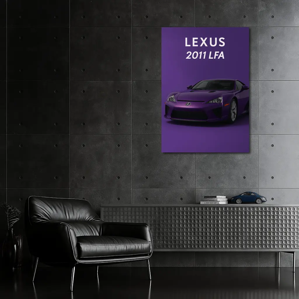 Lexus LFA Purple Sports Car Art Print – Wall Art