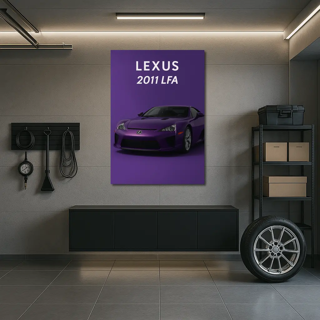 Lexus LFA Purple Sports Car Art Print – Wall Art