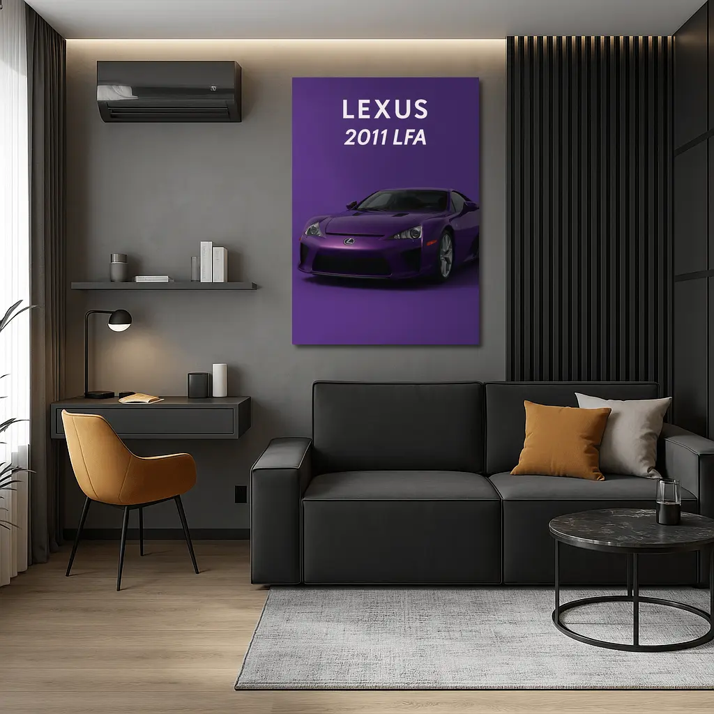 Lexus LFA Purple Sports Car Art Print – Wall Art