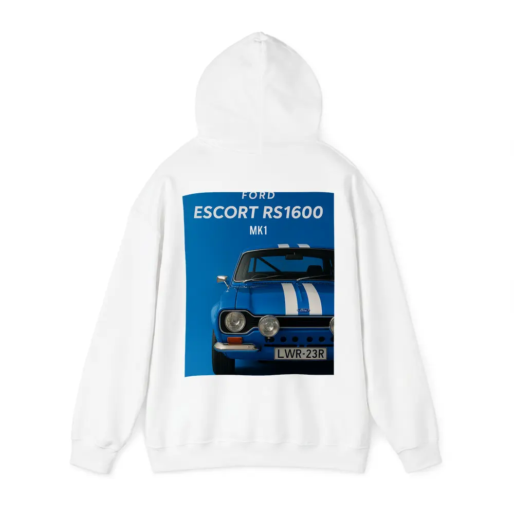 Ford Escort RS1600 MK1 Blue Art – Hoodies