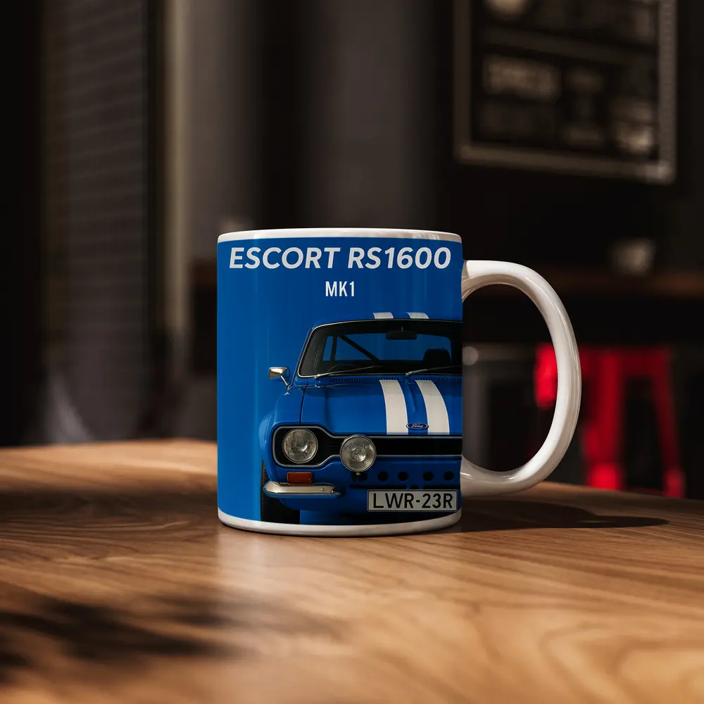 Ford Escort RS1600 MK1 Blue Art – Mugs