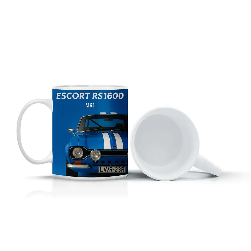 Ford Escort RS1600 MK1 Blue Art – Mugs