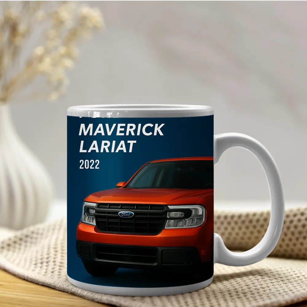2022 Ford Maverick Lariat Orange Front View – Mugs