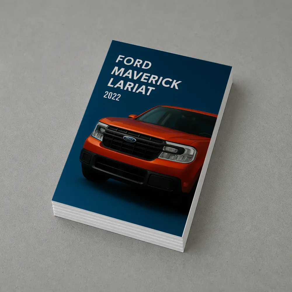2022 Ford Maverick Lariat Orange Front View – Postcards