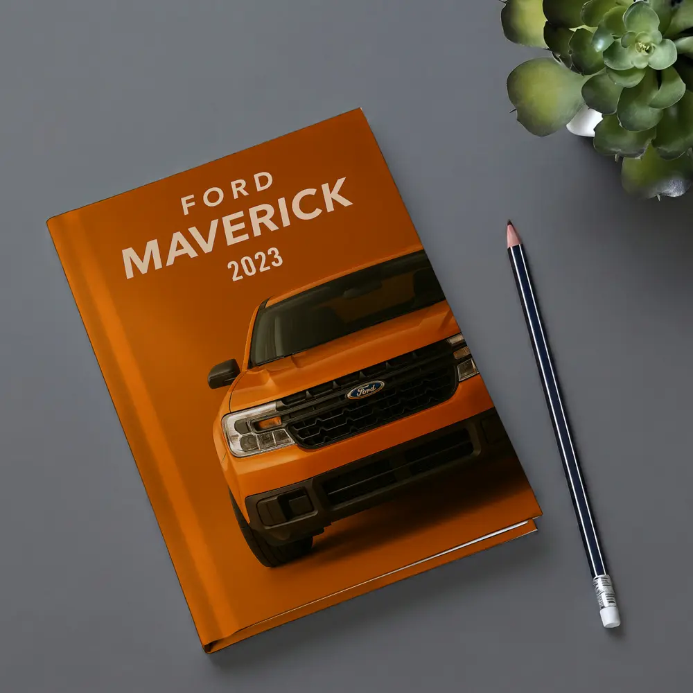 Ford Maverick 2023 Orange Front View – Notebooks