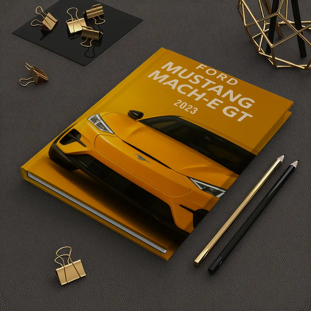Ford Mustang Mach-E GT Yellow Background – Notebooks