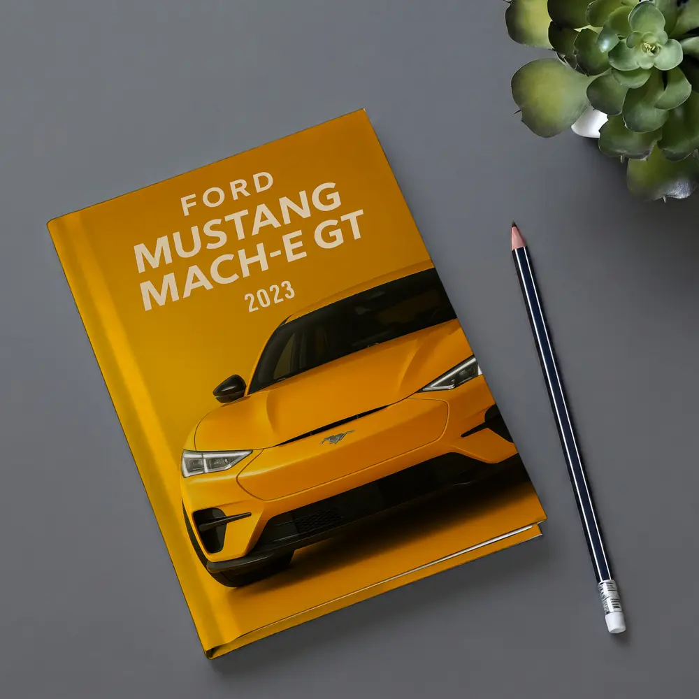 Ford Mustang Mach-E GT Yellow Background – Notebooks