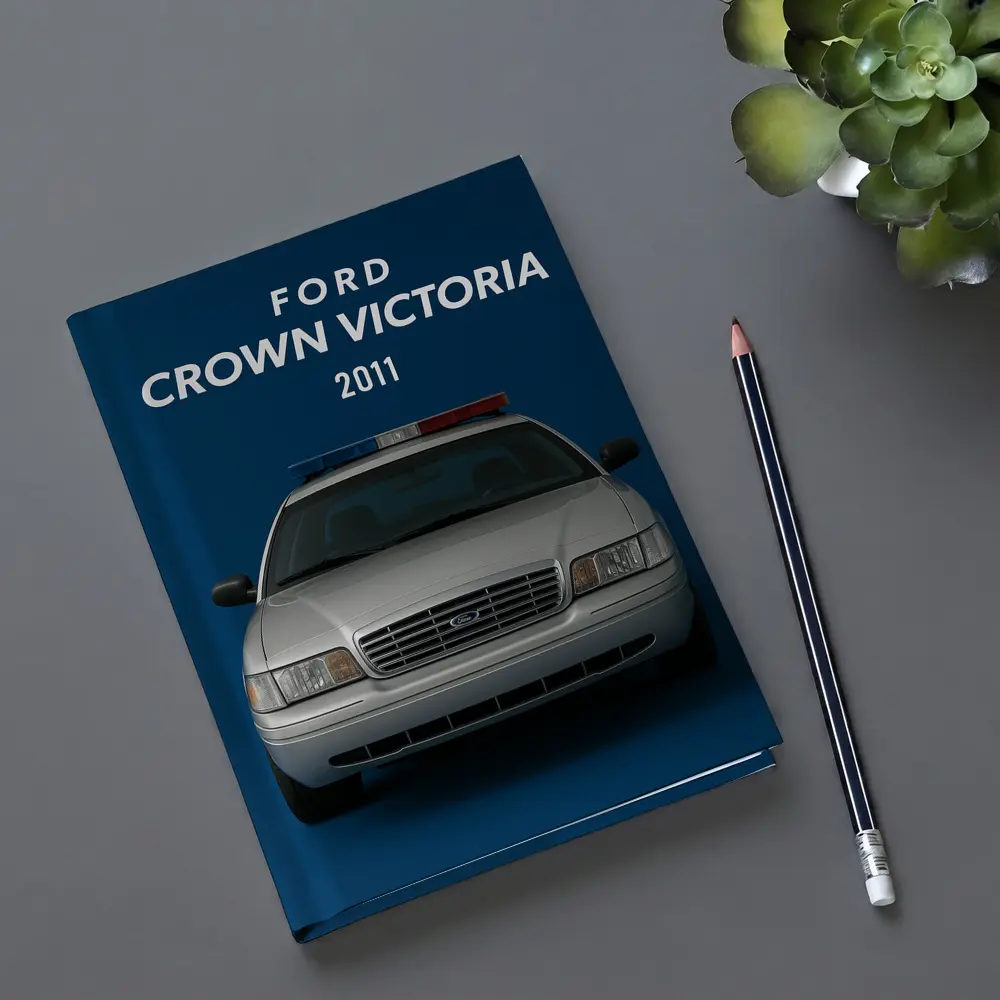 Ford Crown Victoria Police Car Blue Background – Notebooks