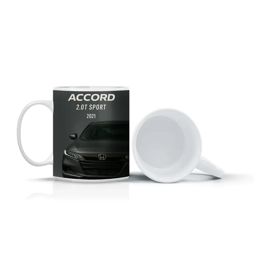 Honda Accord Sport Front View Dark Background – Mugs