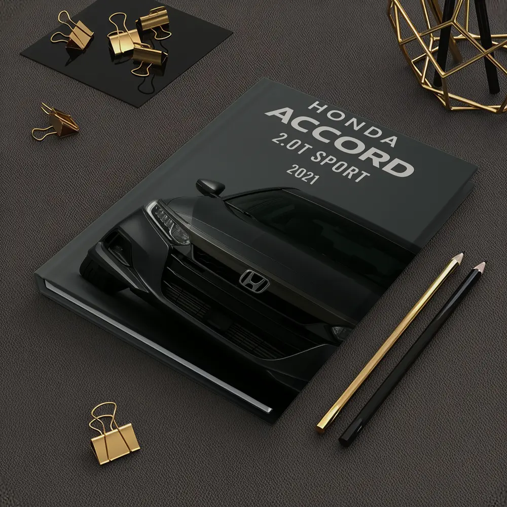 Honda Accord Sport Front View Dark Background – Notebooks
