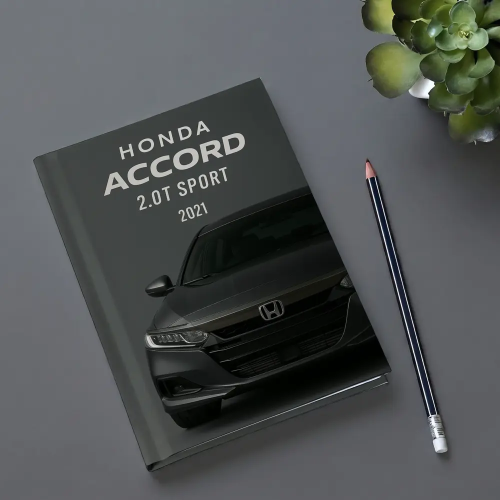 Honda Accord Sport Front View Dark Background – Notebooks