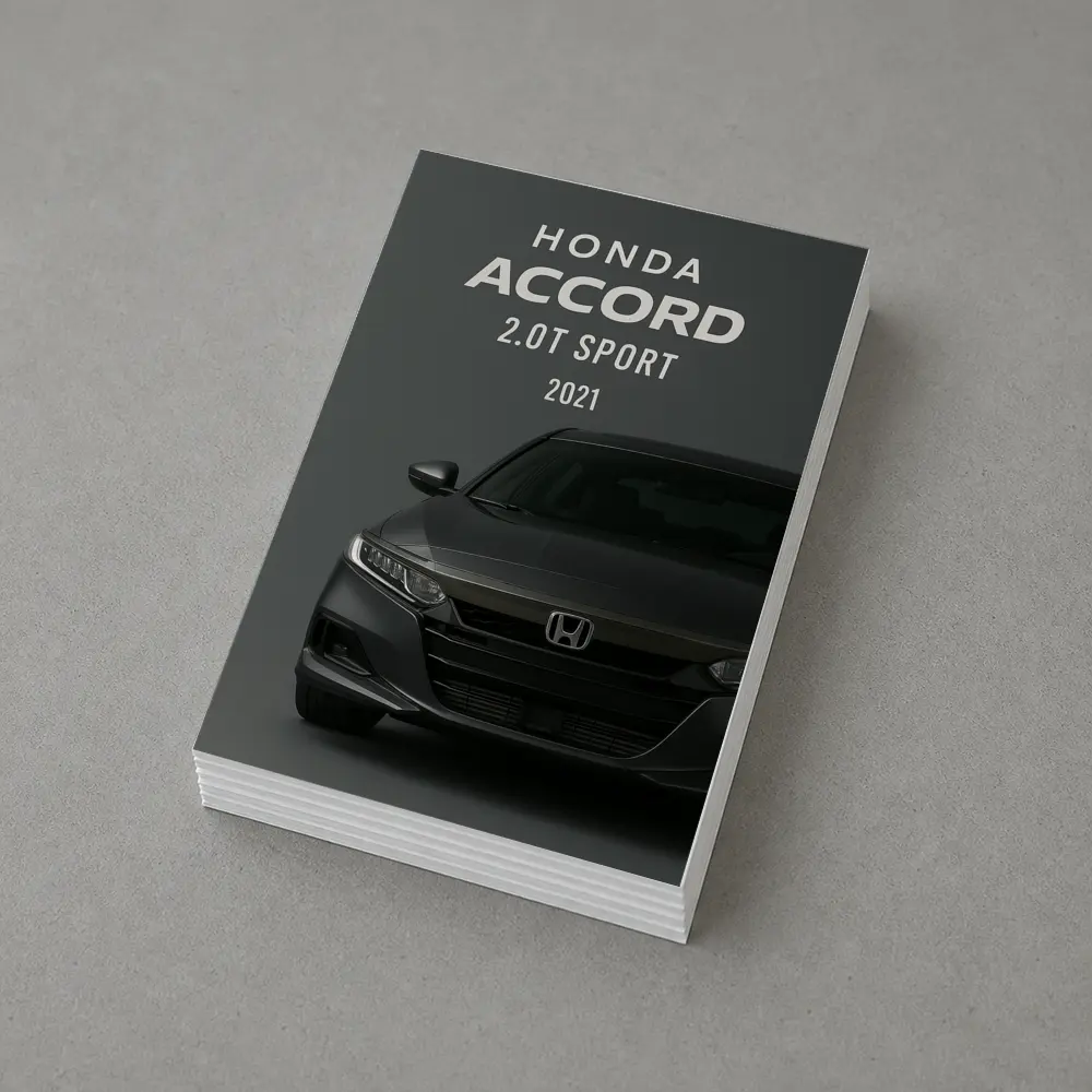 Honda Accord Sport Front View Dark Background – Postcards