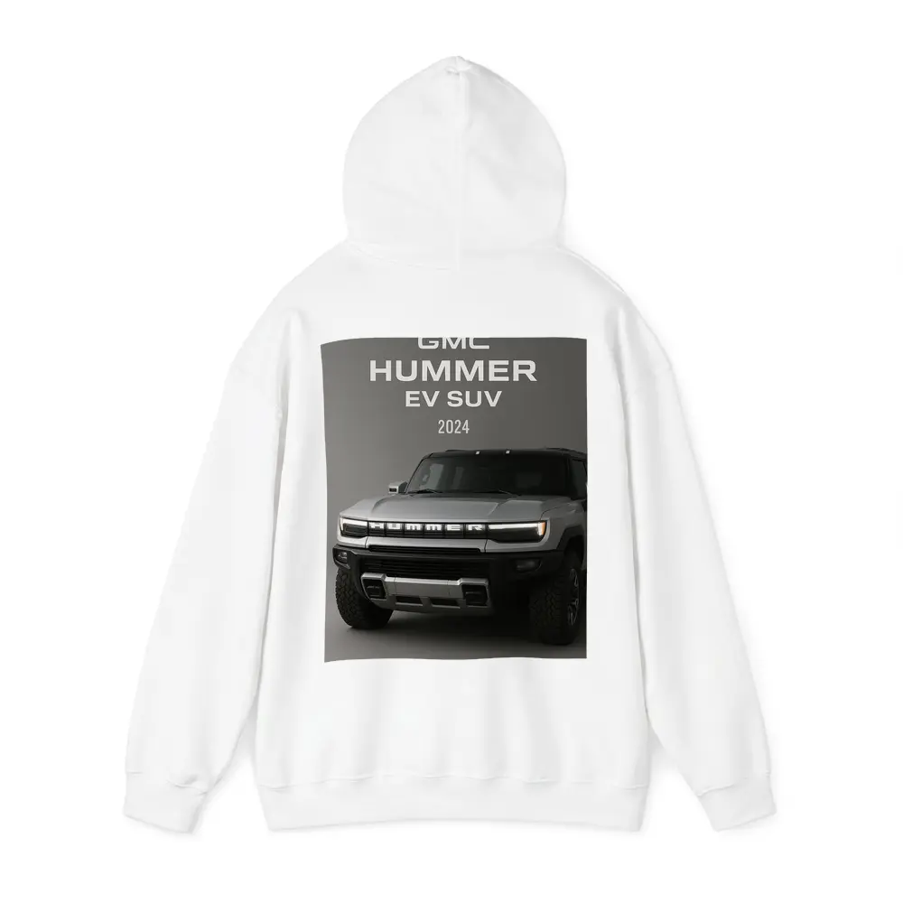 GMC Hummer EV SUV Gray Background – Hoodies