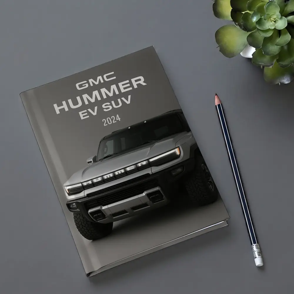 GMC Hummer EV SUV Gray Background – Notebooks