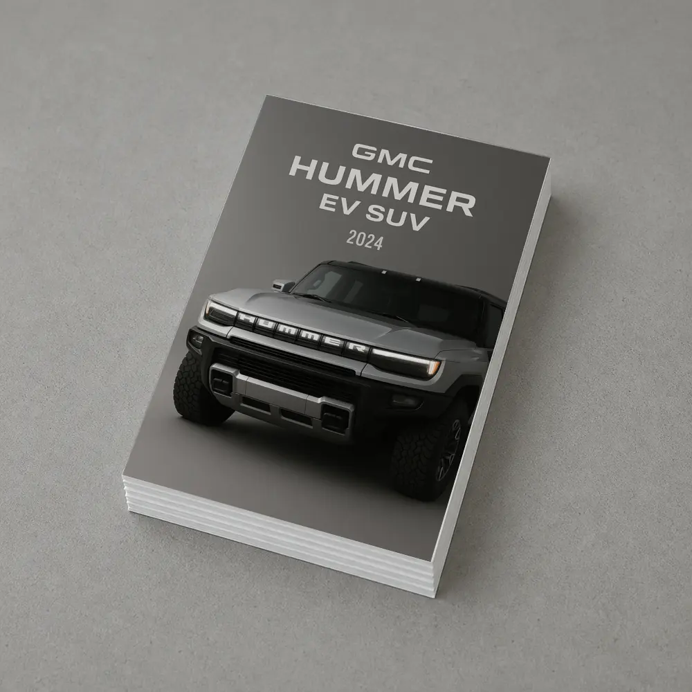 GMC Hummer EV SUV Gray Background – Postcards