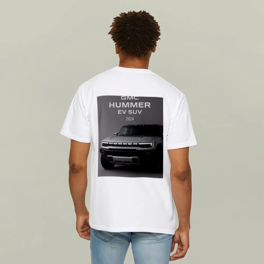 GMC Hummer EV SUV Gray Background – T-Shirts