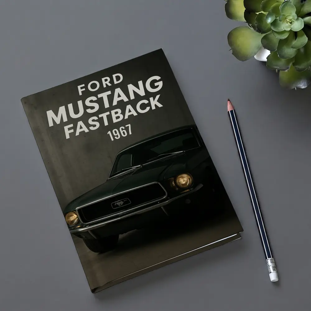 Ford Mustang Fastback 1967 Dark Studio – Notebooks