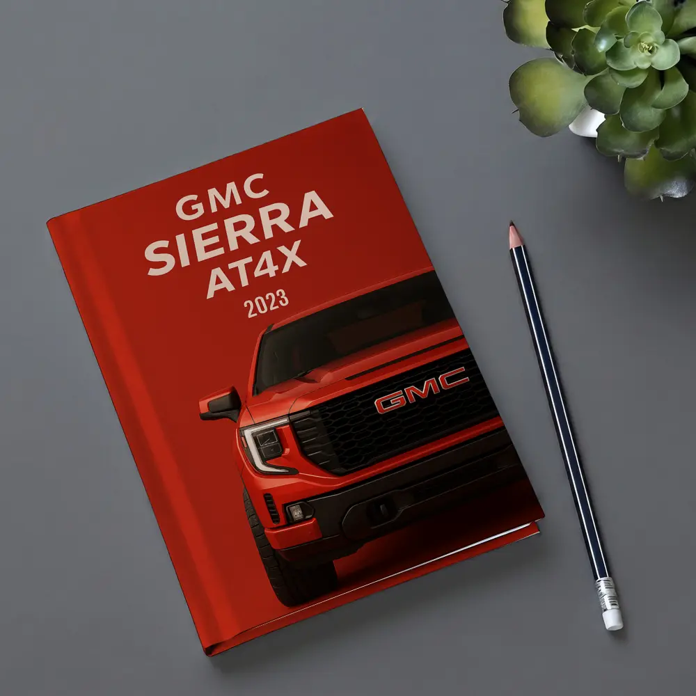 GMC Sierra AT X Red Front View – Notebooks