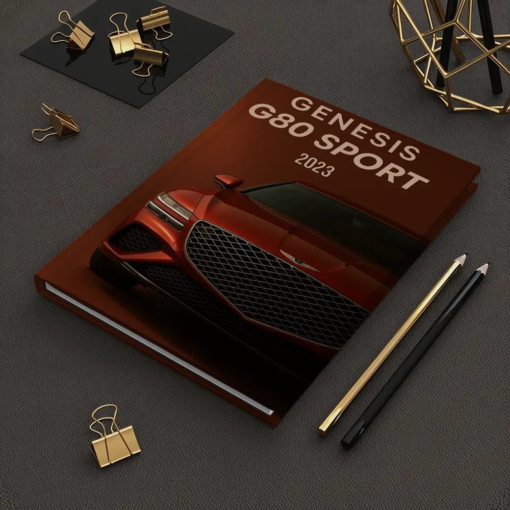 Genesis G80 Sport Front View Dark Red – Notebooks