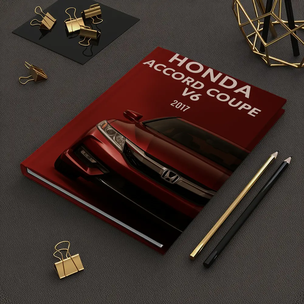Honda Accord Coupe V6 Red Background – Notebooks