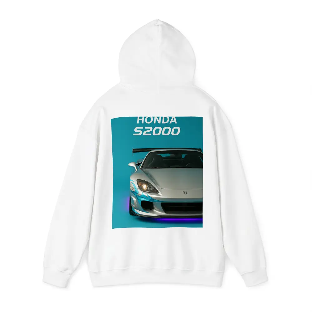 Honda S2000 Sports Car Teal Background – Hoodies