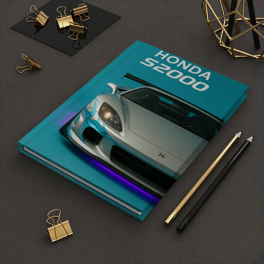 Honda S2000 Sports Car Teal Background – Notebooks