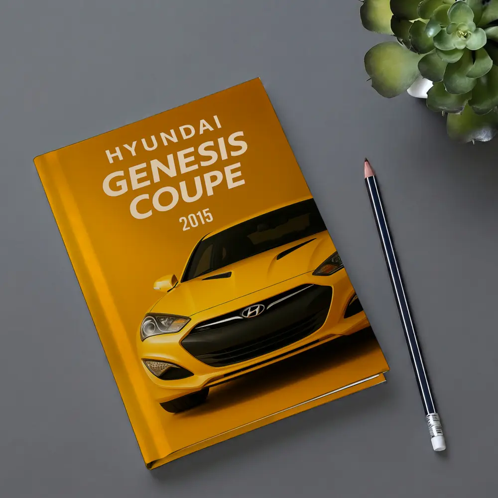 Hyundai Genesis Coupe Yellow Sports Car Art – Notebooks