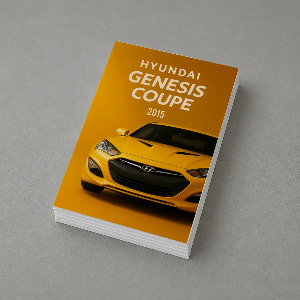 Hyundai Genesis Coupe Yellow Sports Car Art – Postcards