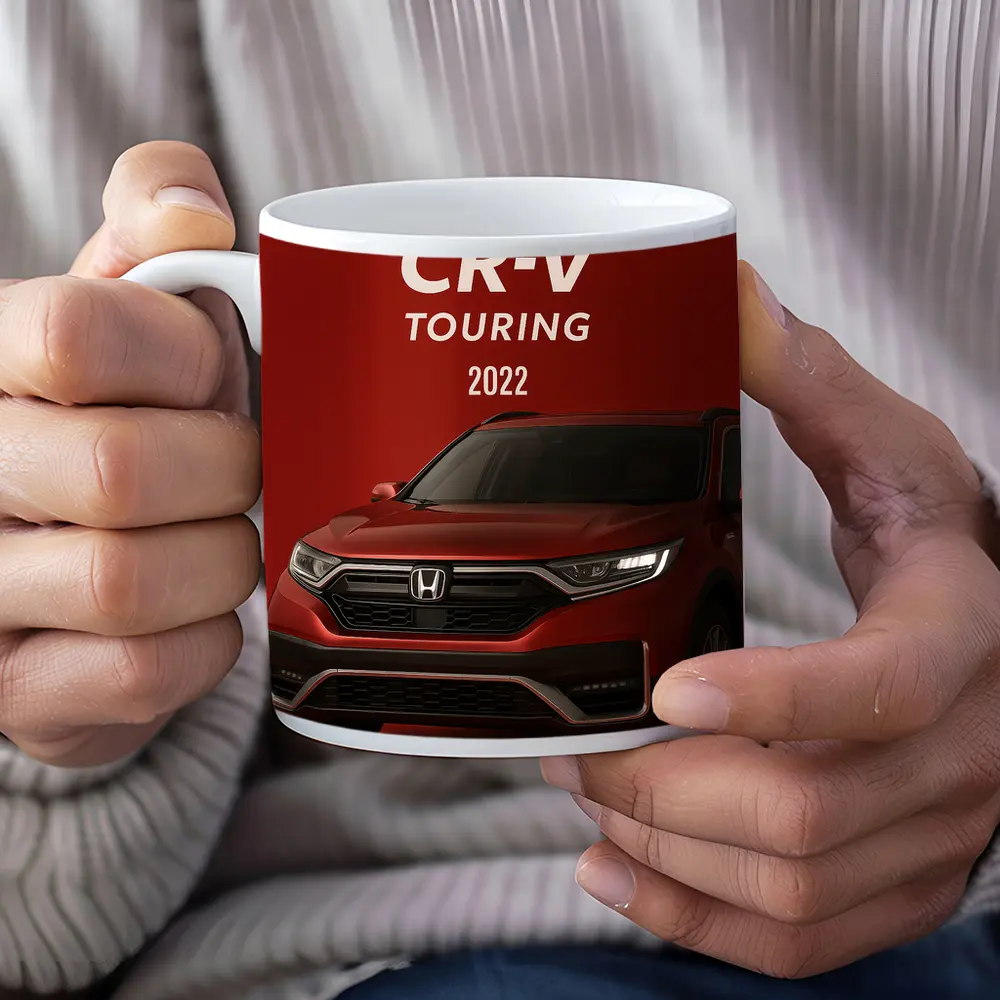 Honda CR-V Touring SUV Red Background – Mugs