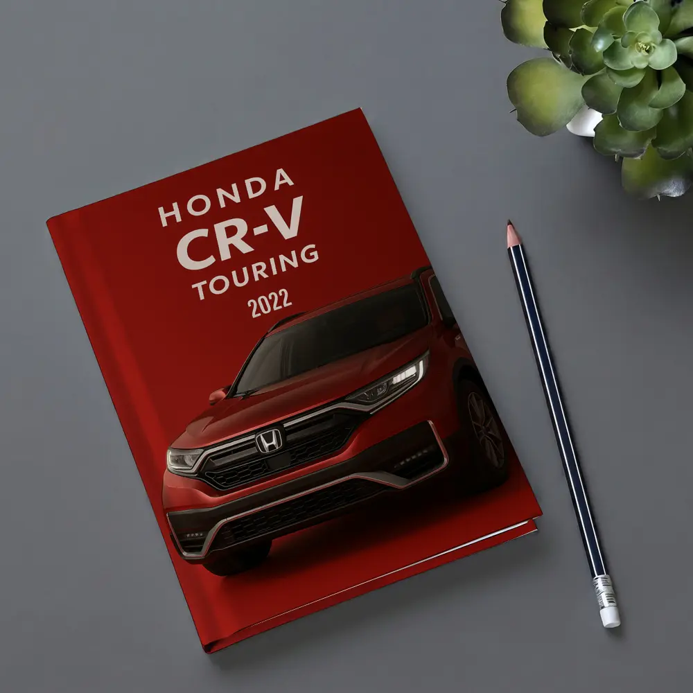 Honda CR-V Touring SUV Red Background – Notebooks