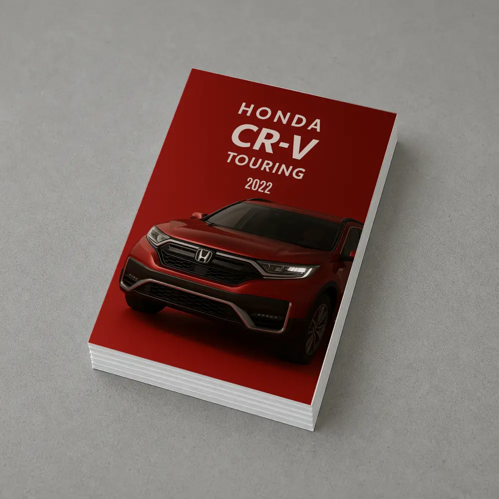 Honda CR-V Touring SUV Red Background – Postcards