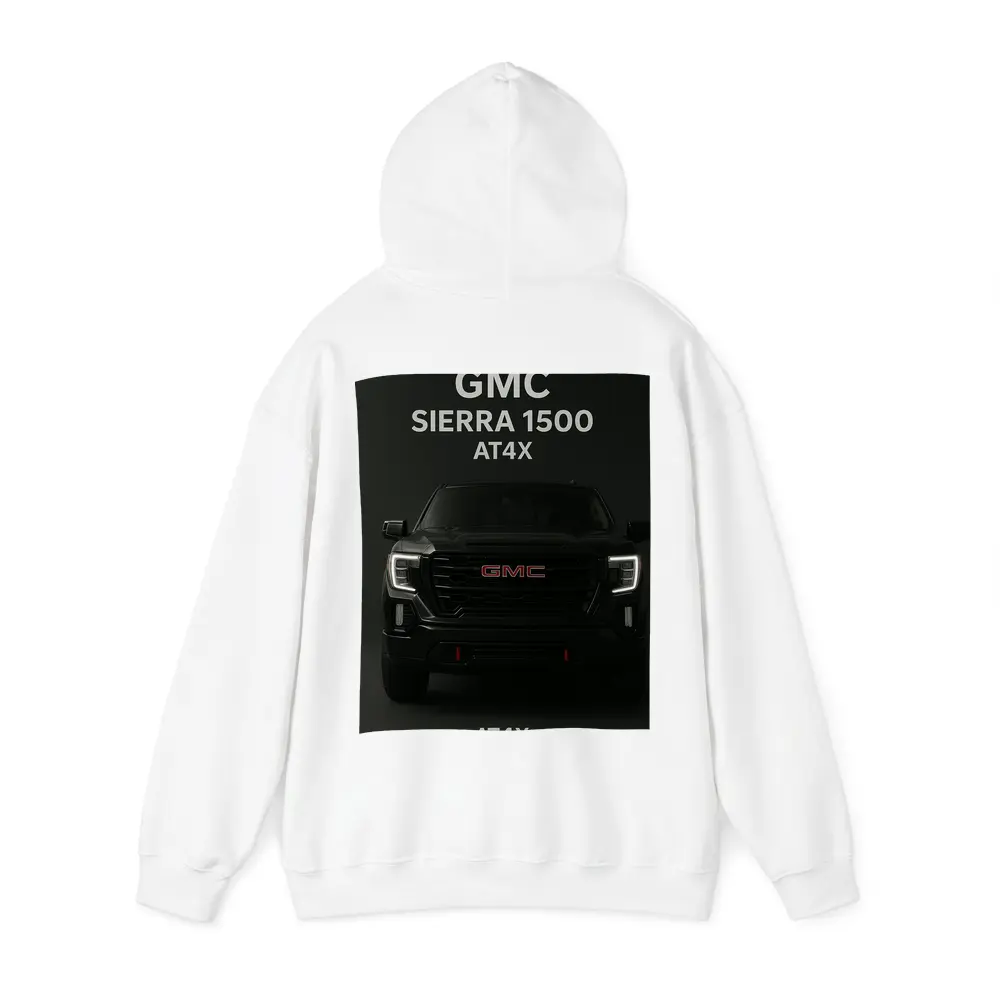 GMC Sierra AT4X Black Truck Dark Background – Hoodies
