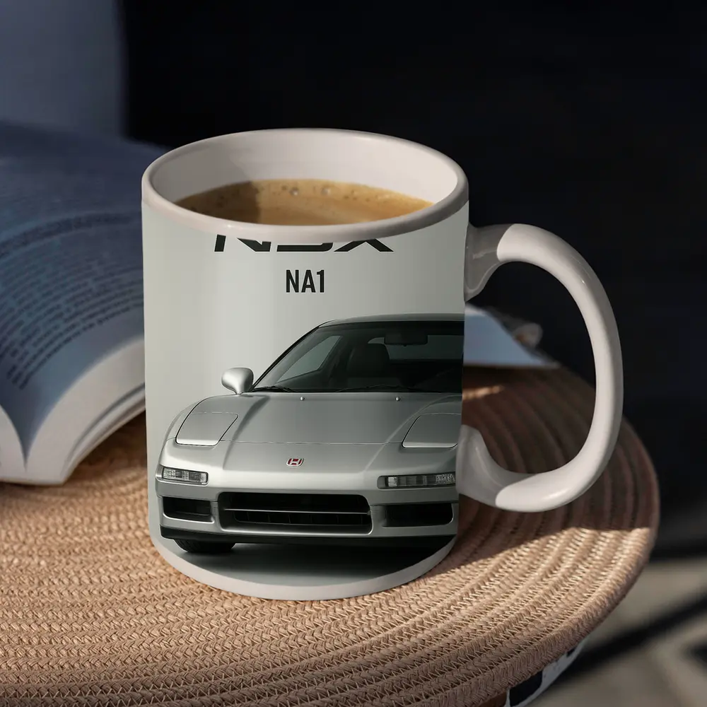 Honda NSX NA1 Silver Front Studio – Mugs