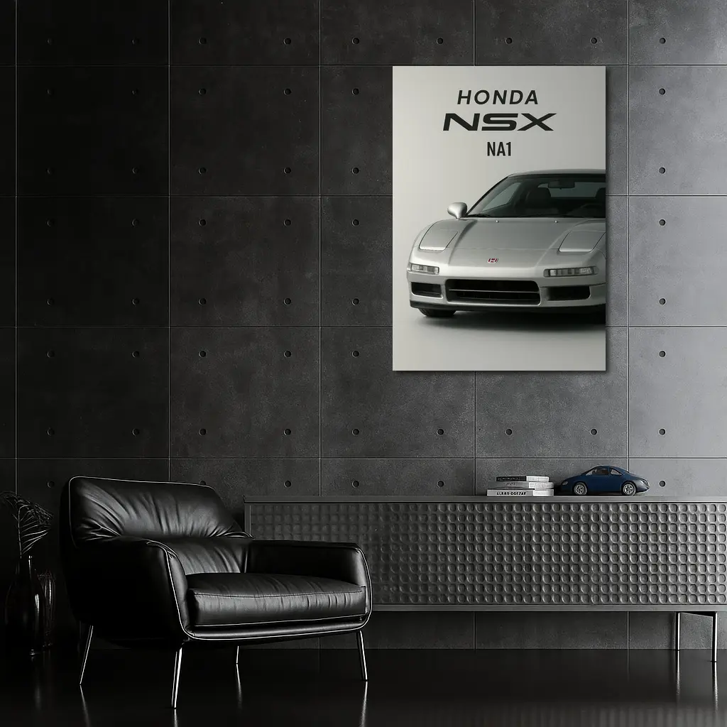 Honda NSX NA1 Silver Front Studio – Wall Art