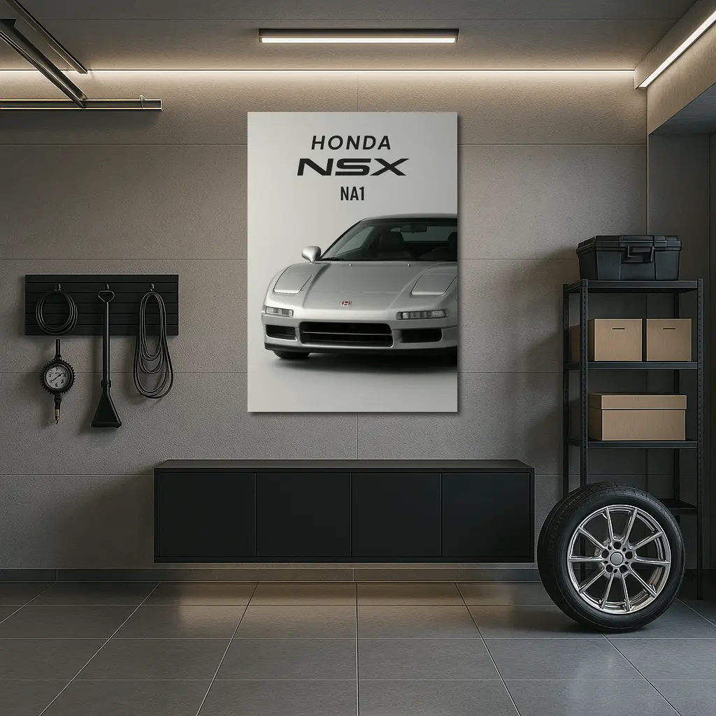 Honda NSX NA1 Silver Front Studio – Wall Art