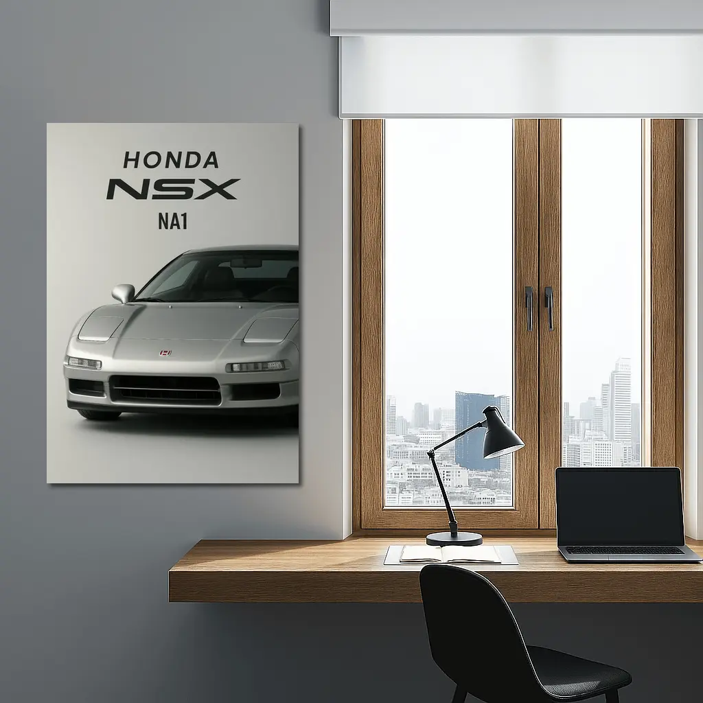 Honda NSX NA1 Silver Front Studio – Wall Art