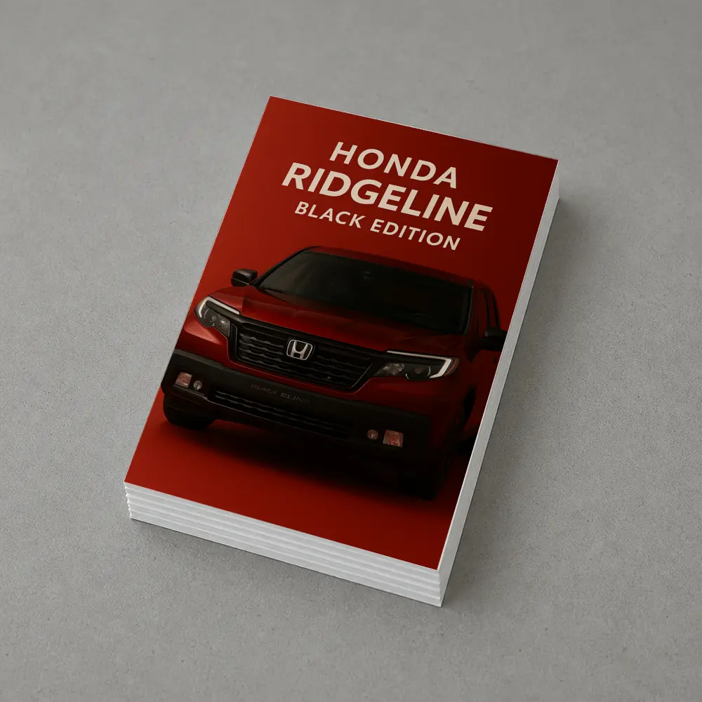 Honda Ridgeline Black Edition Red Background – Postcards