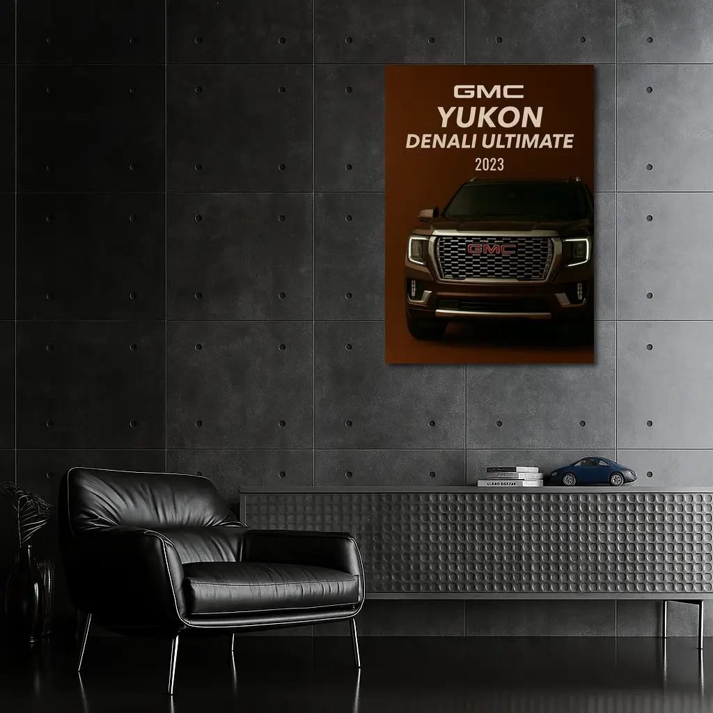 GMC Yukon Denali Ultimate Dark Brown Background – Wall Art