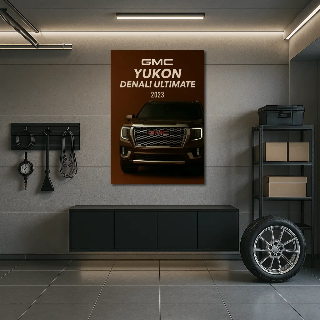 GMC Yukon Denali Ultimate Dark Brown Background – Wall Art