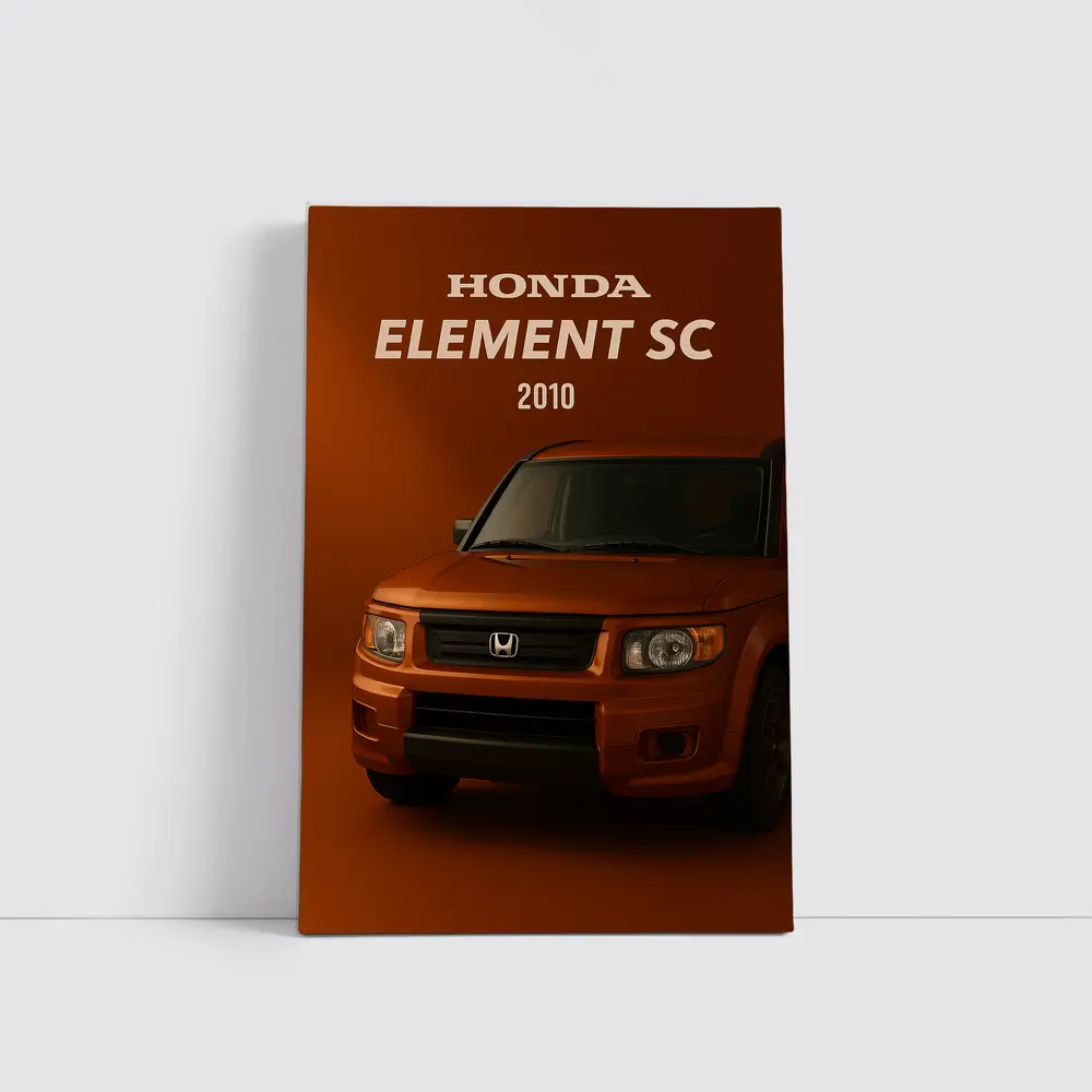Honda Element SC Orange Studio Art – Wall Art
