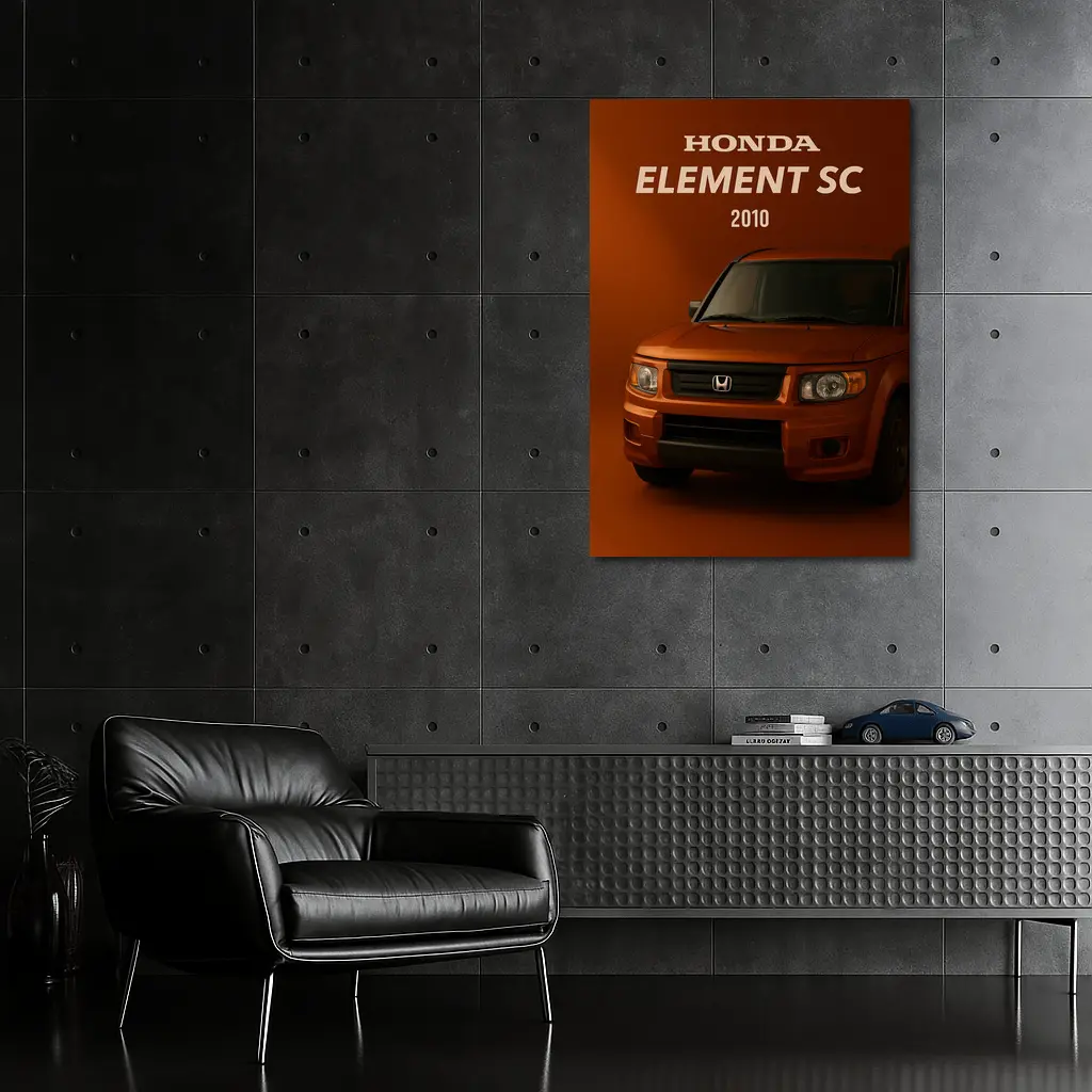 Honda Element SC Orange Studio Art – Wall Art