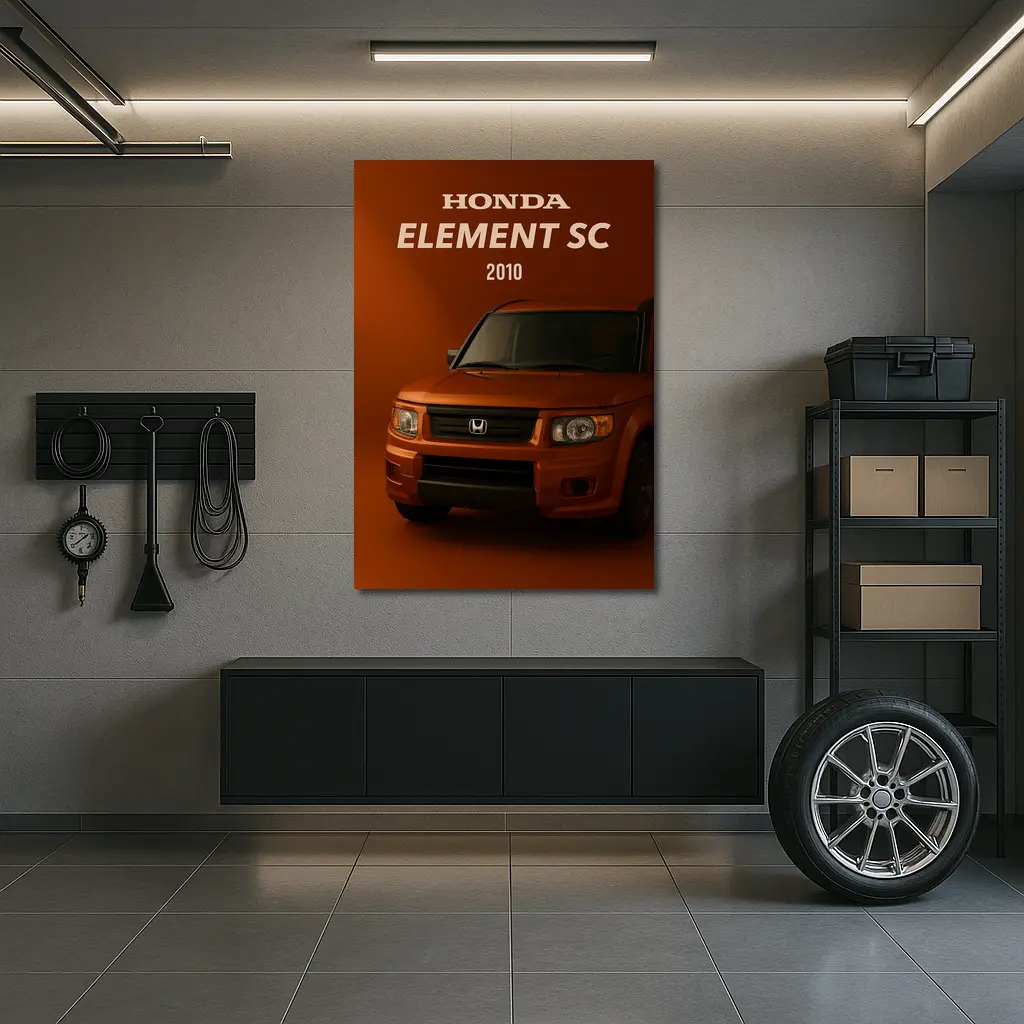Honda Element SC Orange Studio Art – Wall Art