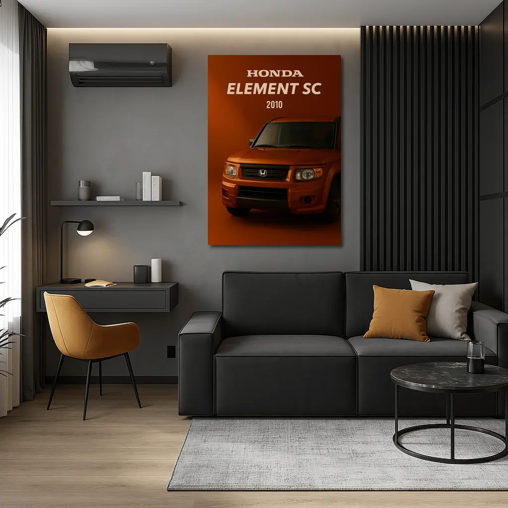 Honda Element SC Orange Studio Art – Wall Art