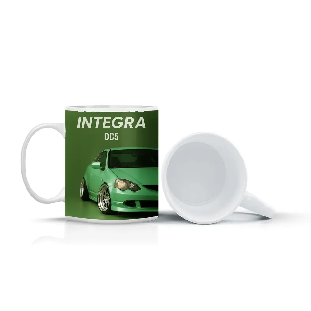 Honda Integra DC5 Green Stance Car Art – Mugs