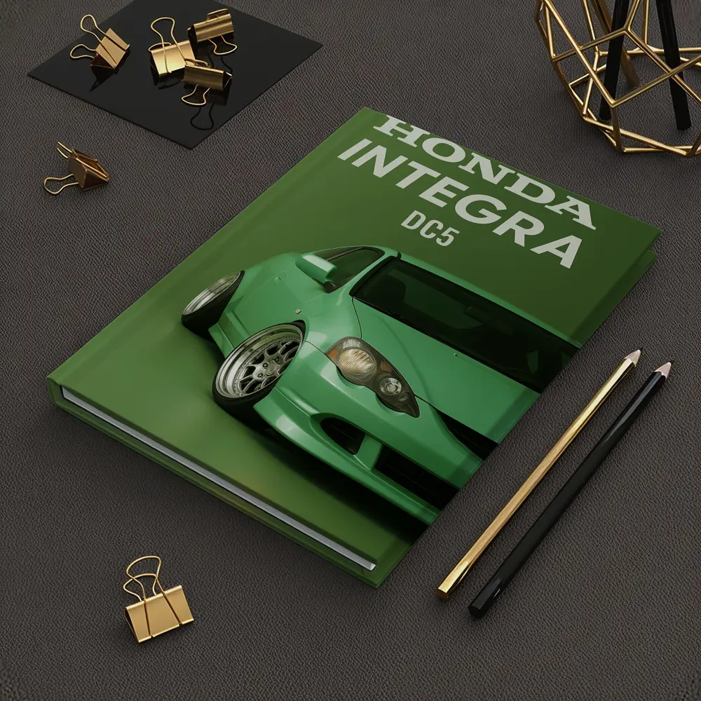 Honda Integra DC5 Green Stance Car Art – Notebooks