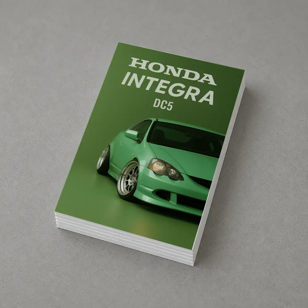 Honda Integra DC5 Green Stance Car Art – Postcards