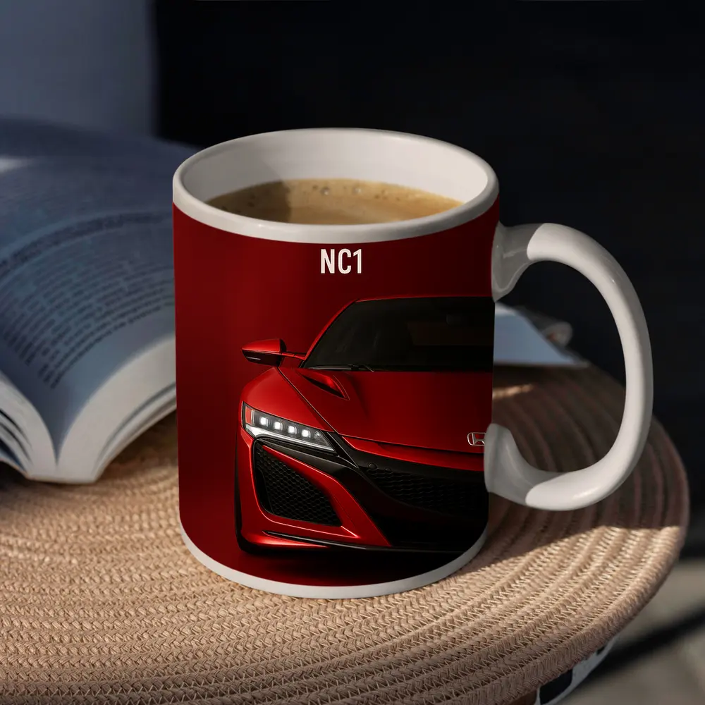 Honda NSX NC1 Red Sports Car Art – Mugs