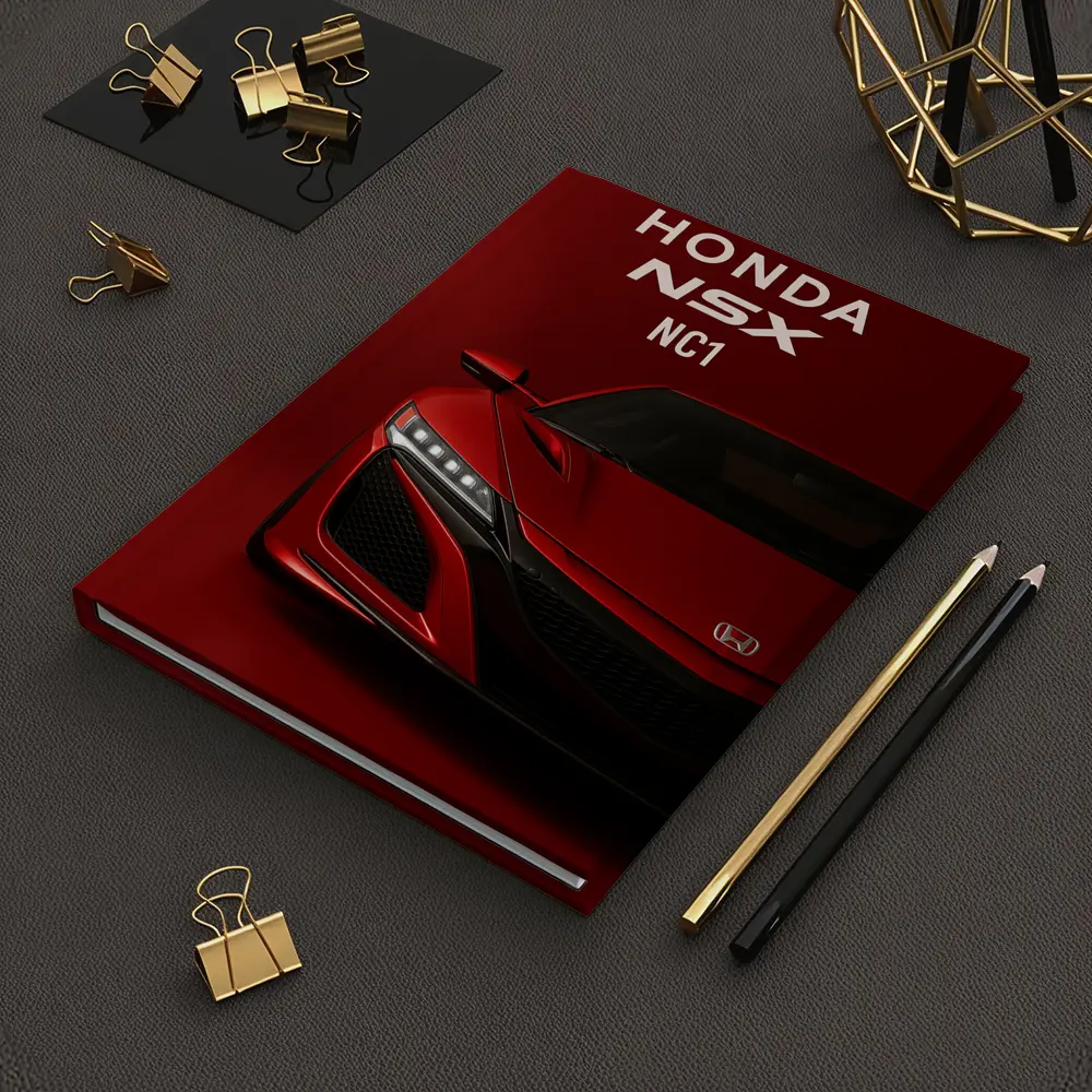 Honda NSX NC1 Red Sports Car Art – Notebooks