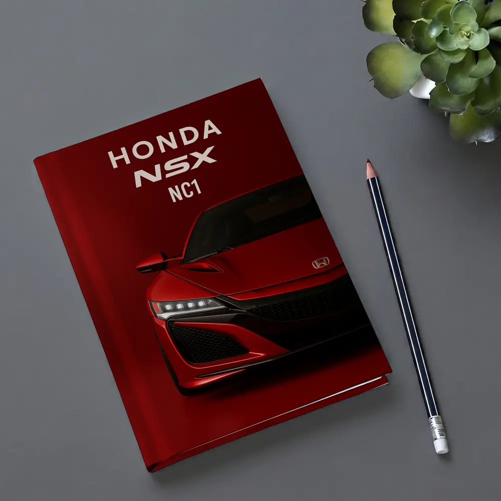 Honda NSX NC1 Red Sports Car Art – Notebooks